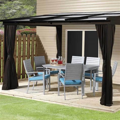 wall mounted hardtop gazebo